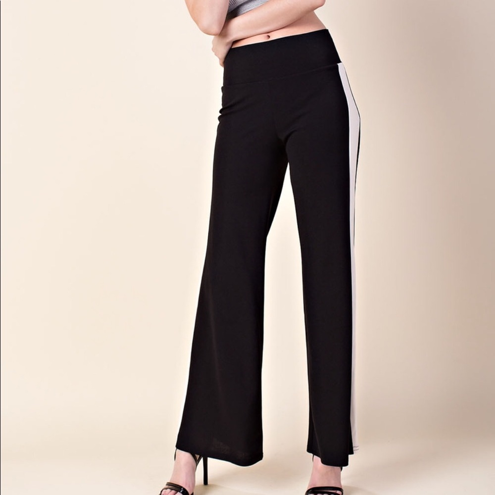 ✅NEW ARRIVAL➡️Wide Leg Color-Block Pants - Picture 5 of 7